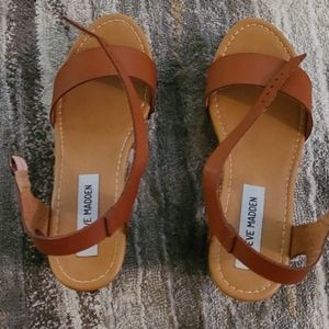 Cognac Steve Maddeb Platform sandals